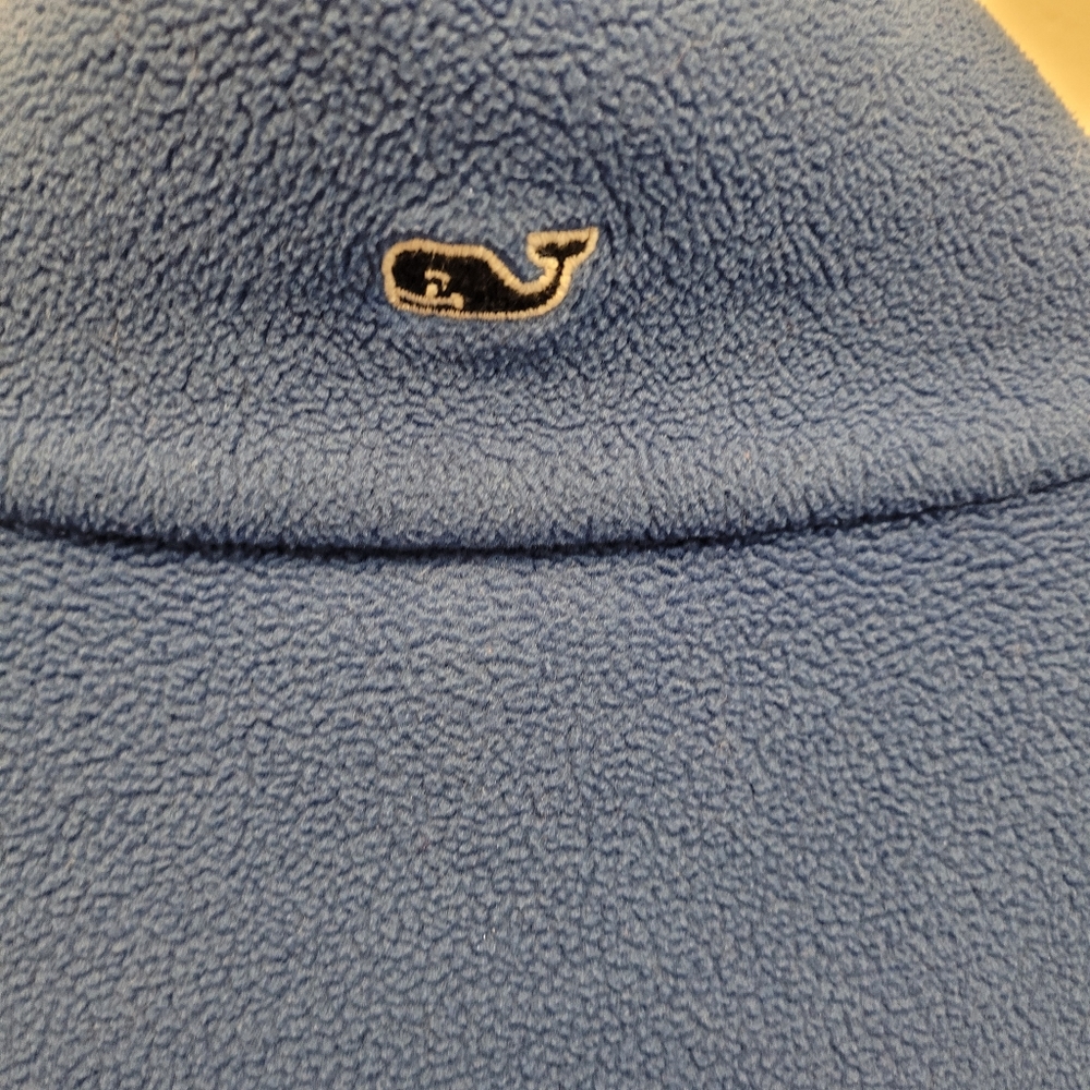 Vineyard Vines Blue‎ 1/4 Zip Fleece Top, Size M - Picture 3 of 8